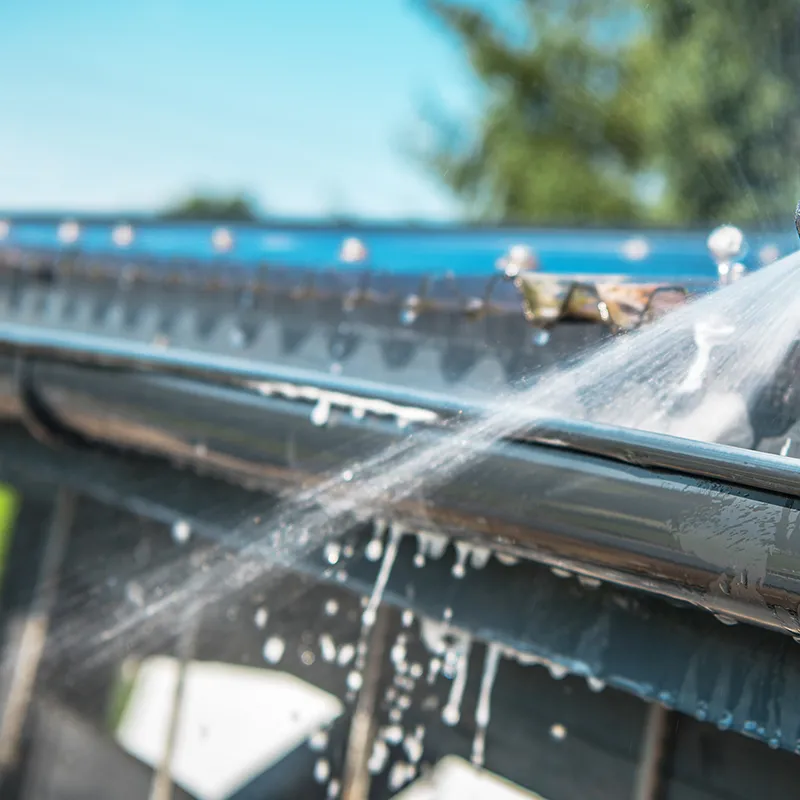 Pressure Washing Gutters